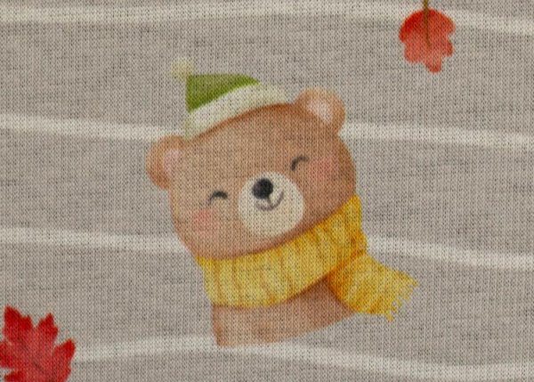 Isla bear alphensweat grey with bears by Swafing